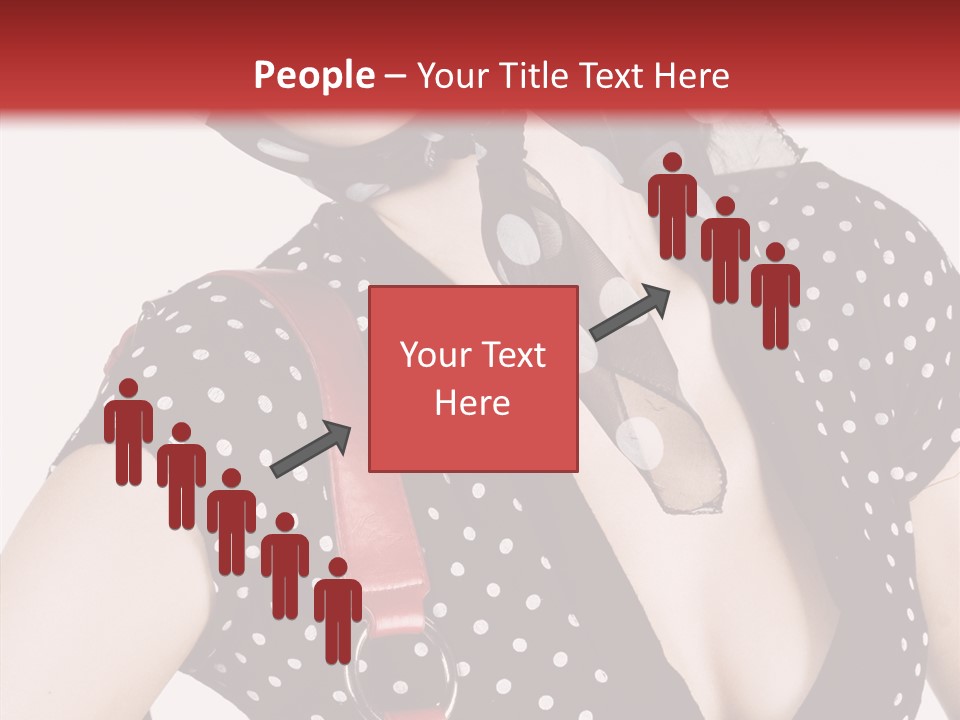 Stylish Polkadots Close PowerPoint Template