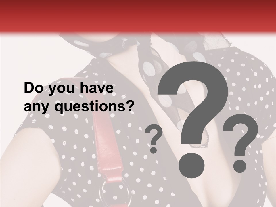 Stylish Polkadots Close PowerPoint Template