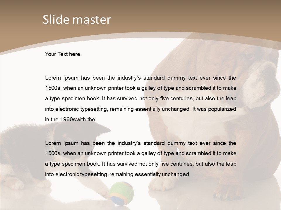 Animal Concept Puppy PowerPoint Template