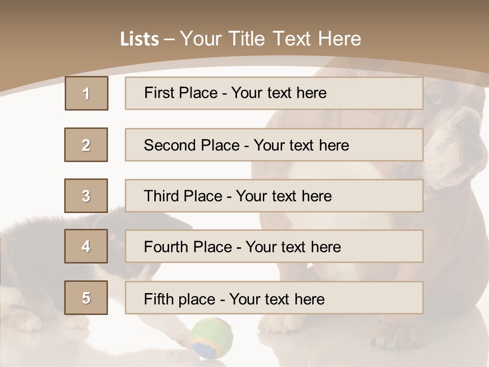 Animal Concept Puppy PowerPoint Template