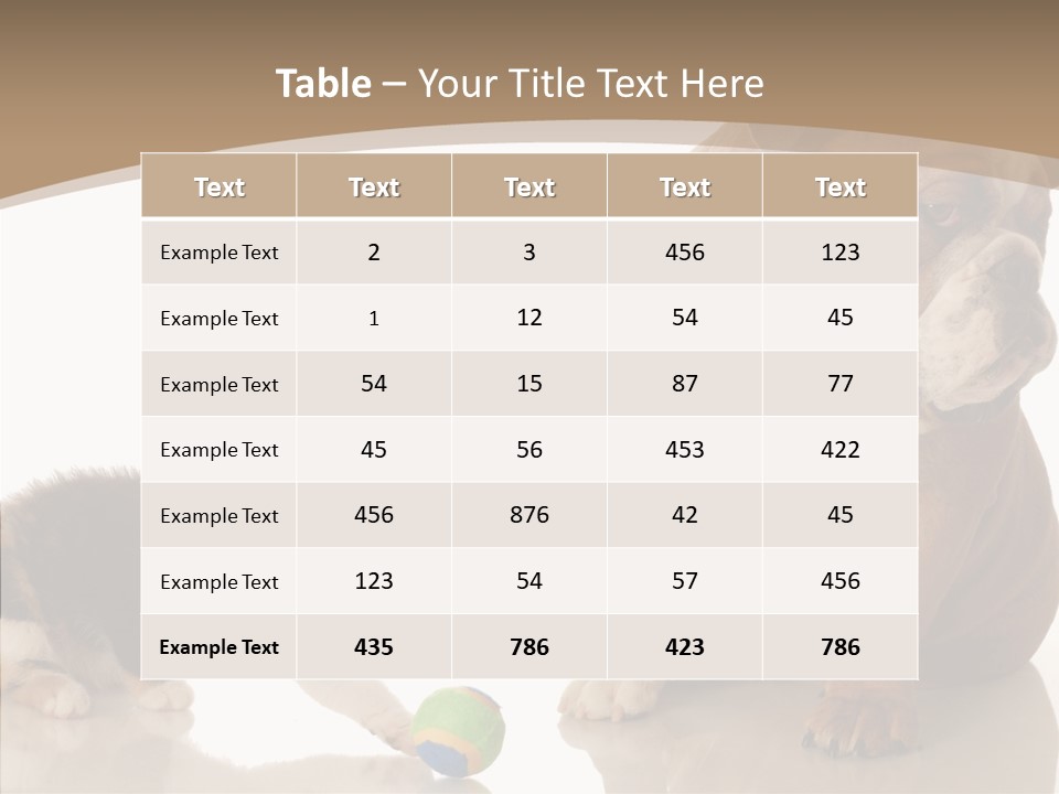 Animal Concept Puppy PowerPoint Template