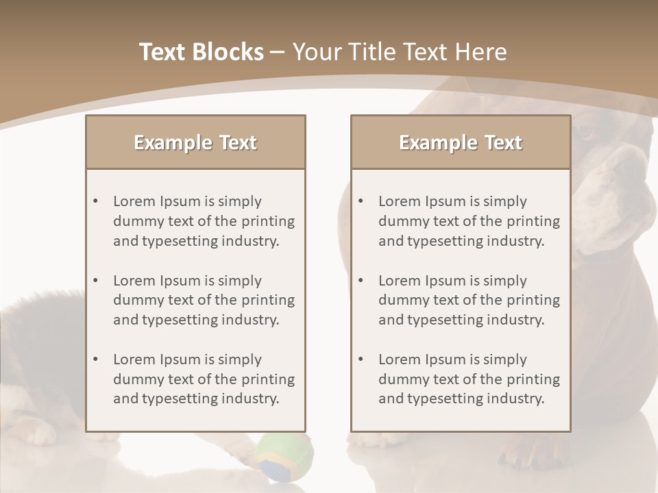 Animal Concept Puppy PowerPoint Template