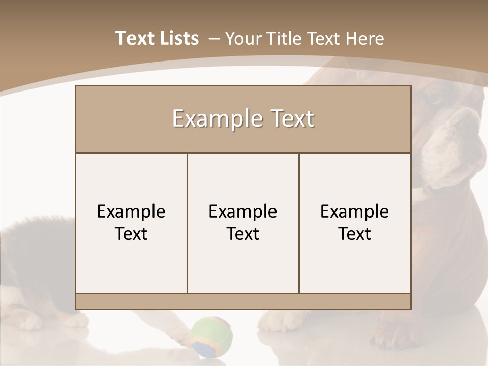 Animal Concept Puppy PowerPoint Template