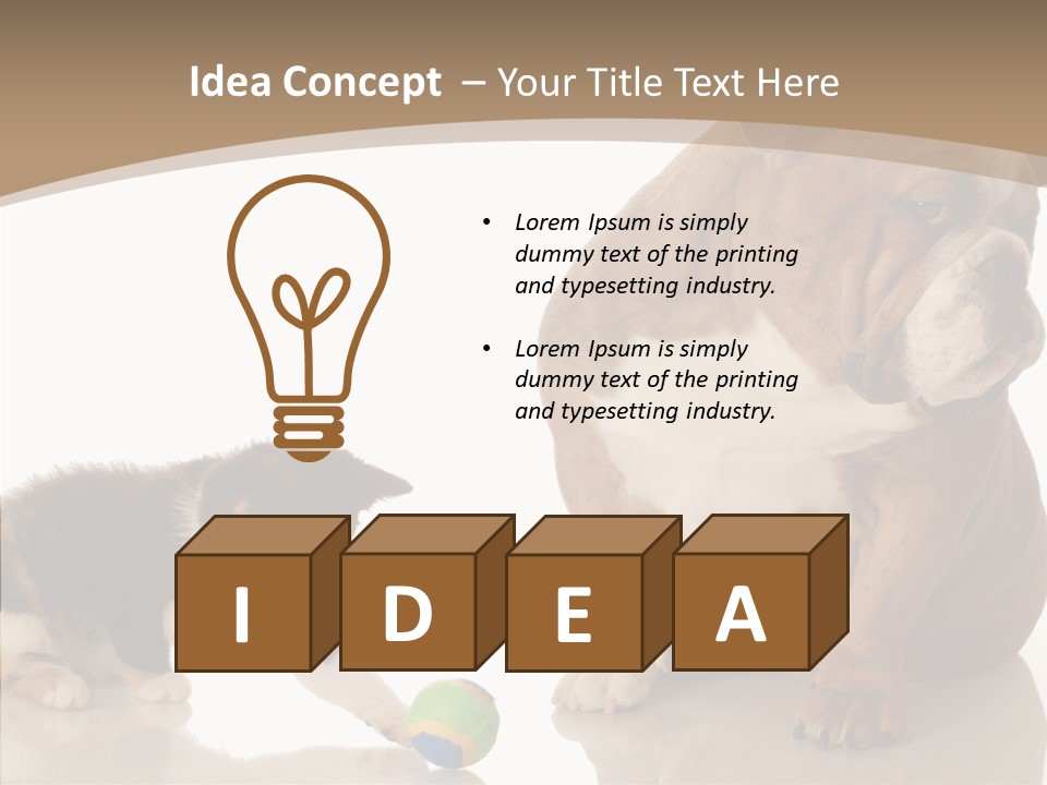 Animal Concept Puppy PowerPoint Template