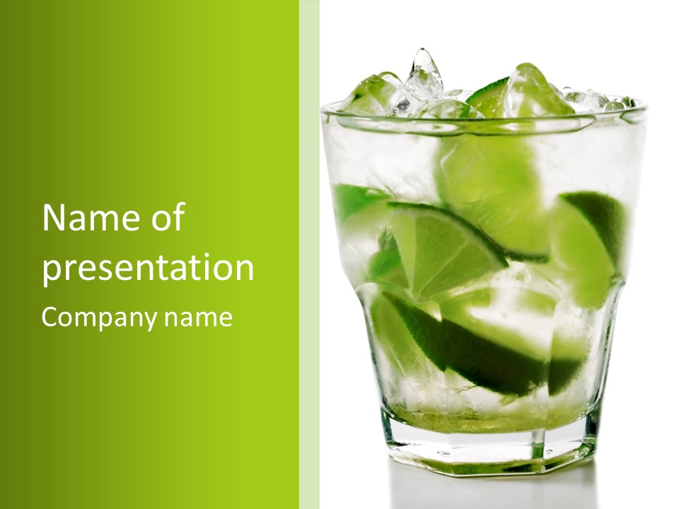 Mint National Poured PowerPoint Template