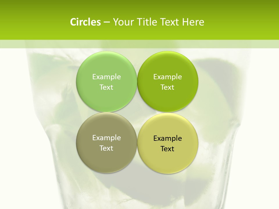 Mint National Poured PowerPoint Template