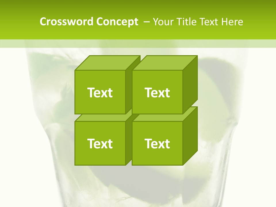 Mint National Poured PowerPoint Template