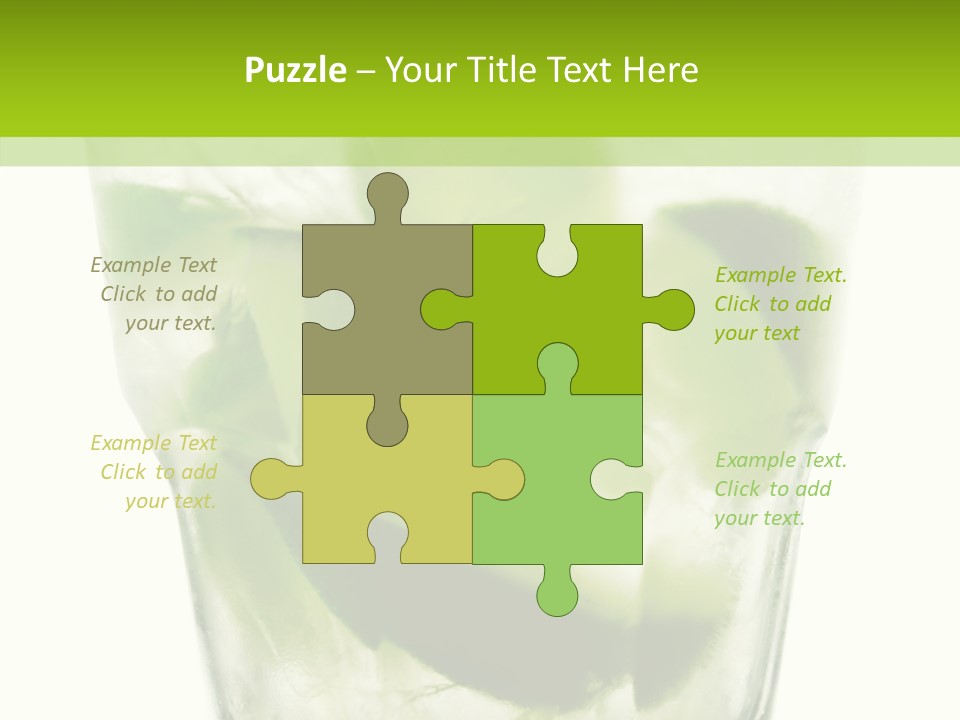 Mint National Poured PowerPoint Template