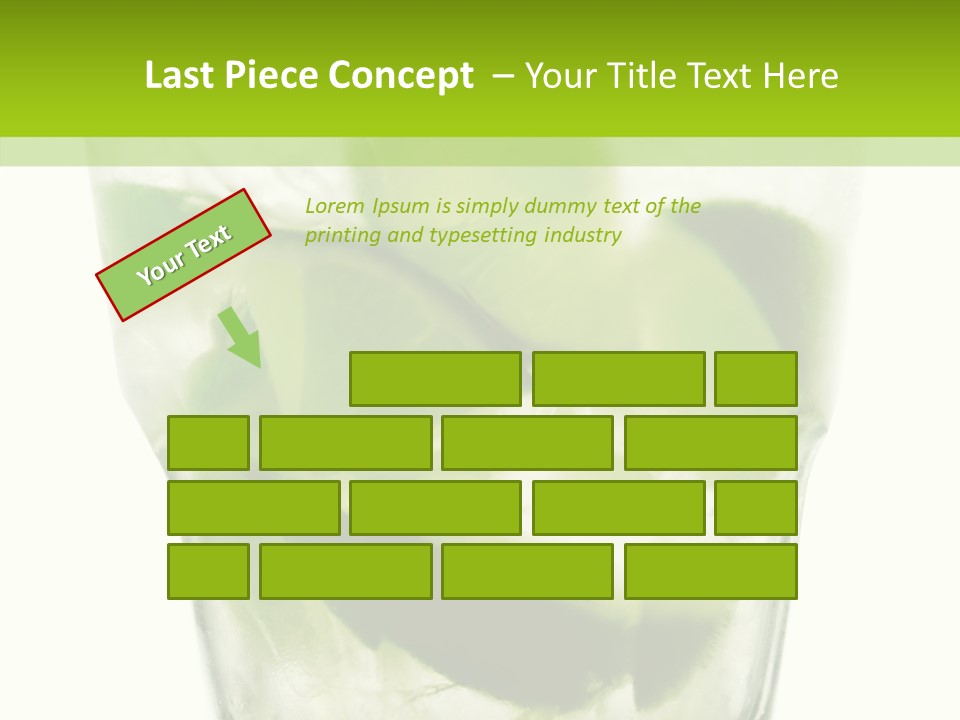 Mint National Poured PowerPoint Template