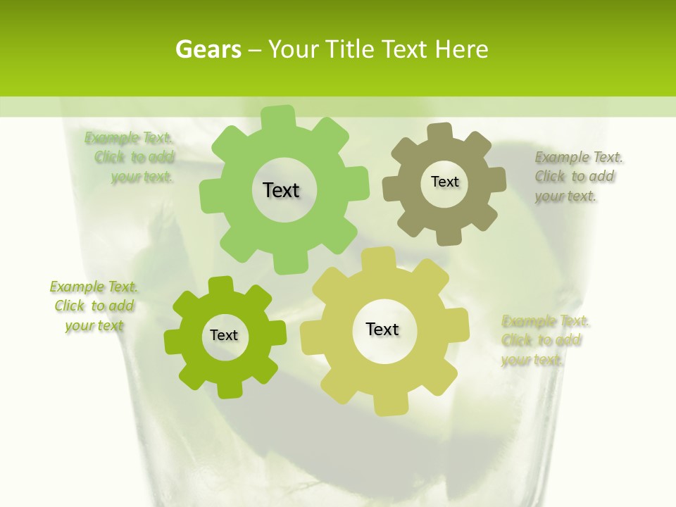 Mint National Poured PowerPoint Template