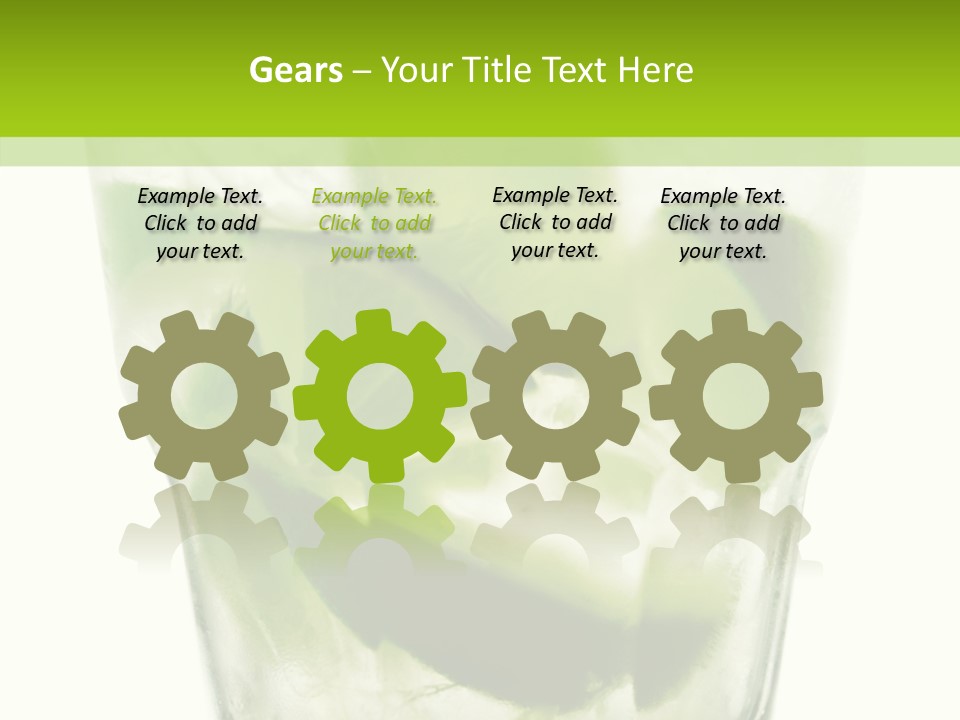 Mint National Poured PowerPoint Template