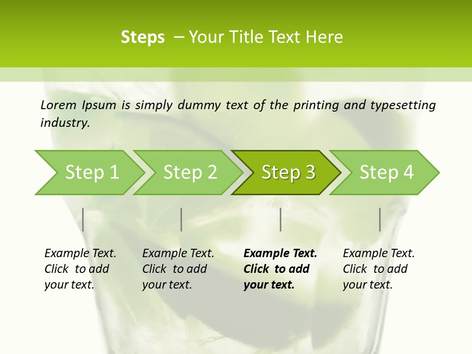 Mint National Poured PowerPoint Template
