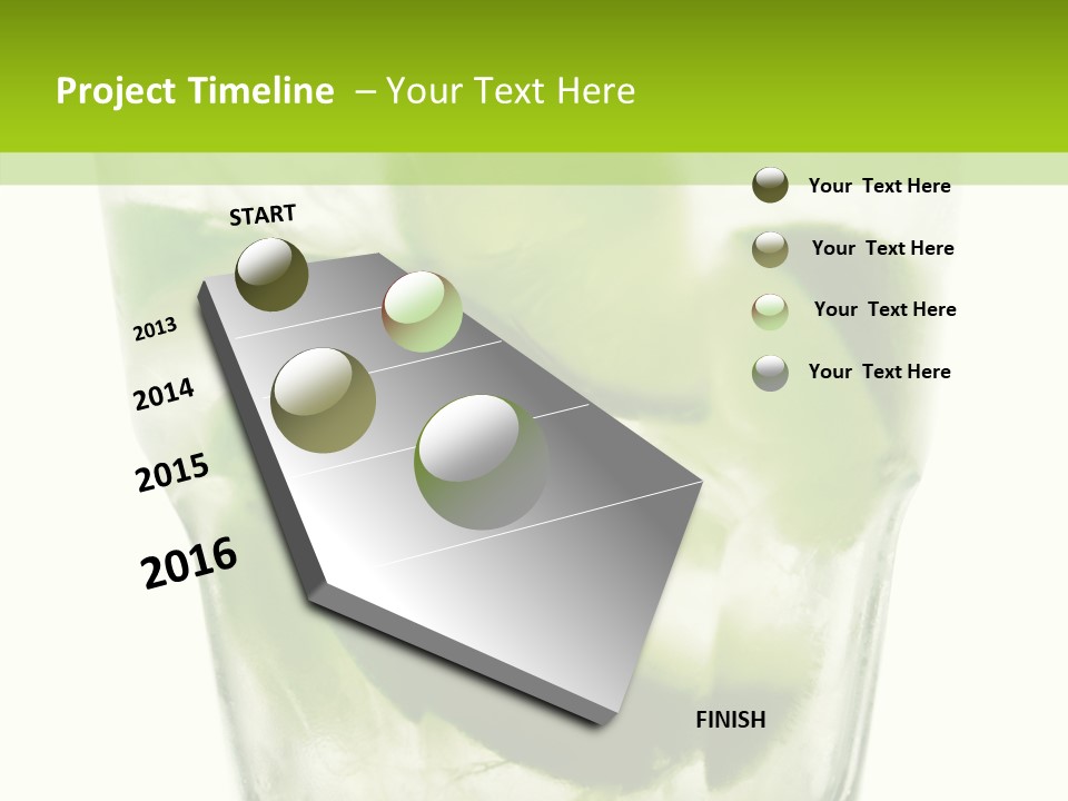 Mint National Poured PowerPoint Template