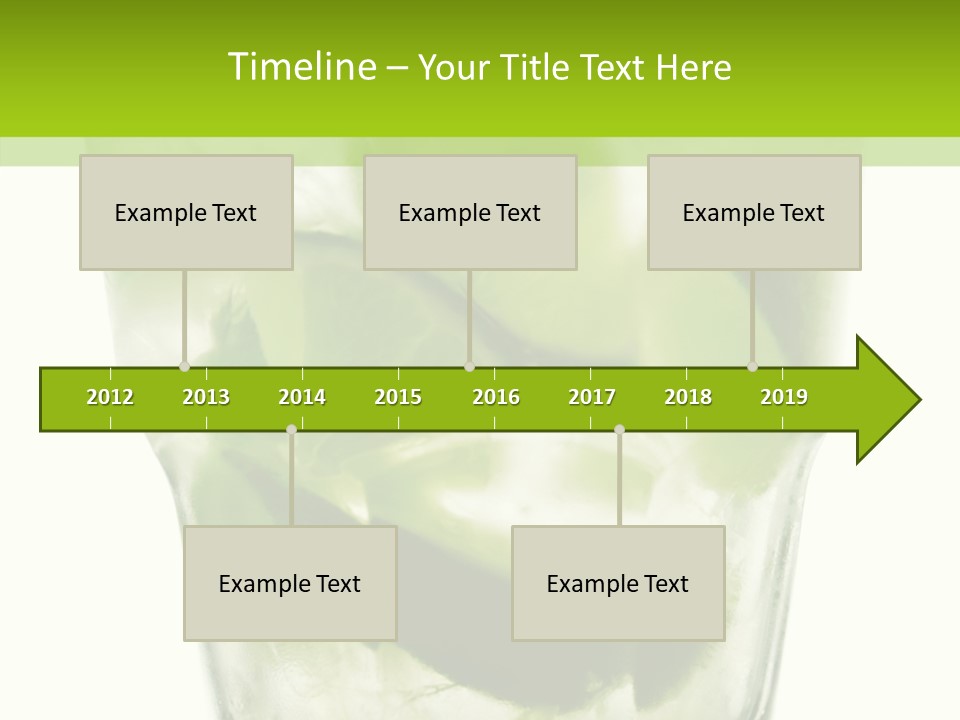 Mint National Poured PowerPoint Template