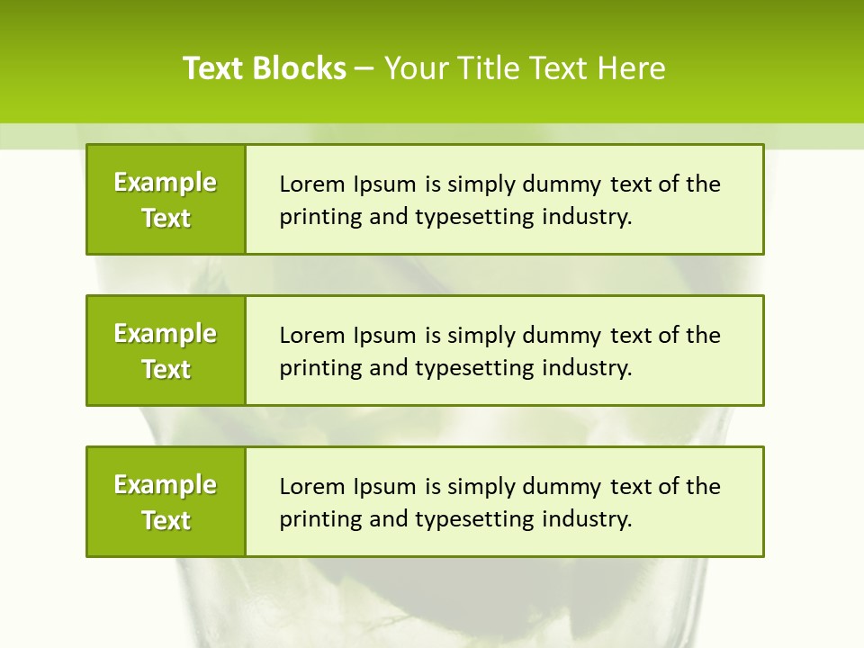 Mint National Poured PowerPoint Template