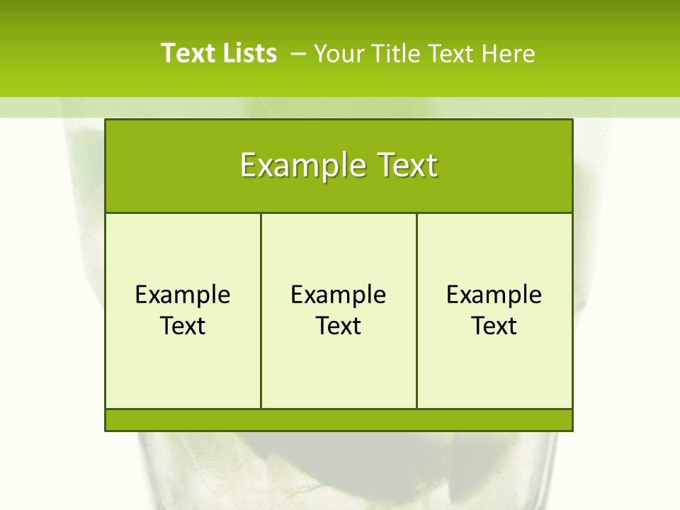 Mint National Poured PowerPoint Template