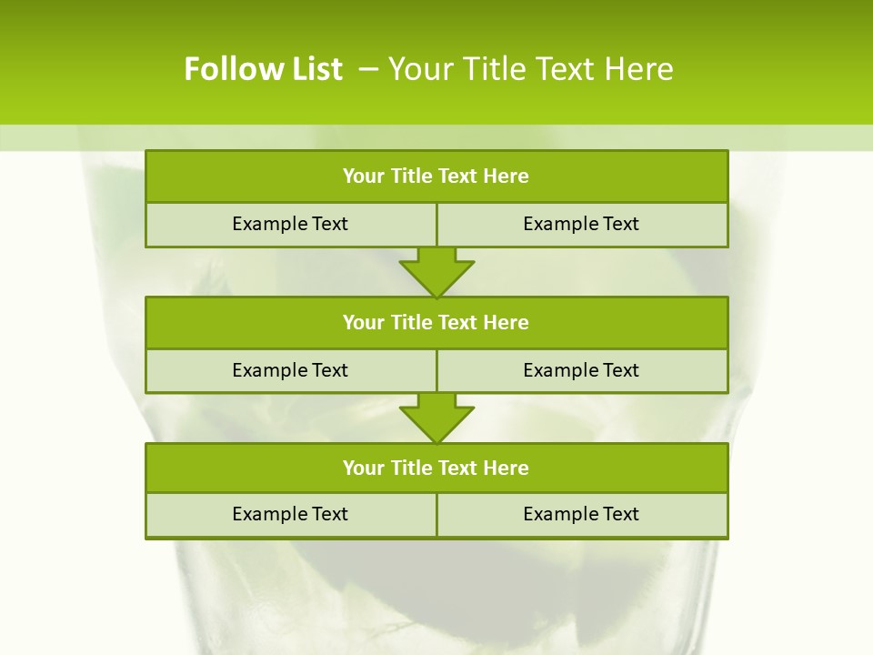 Mint National Poured PowerPoint Template