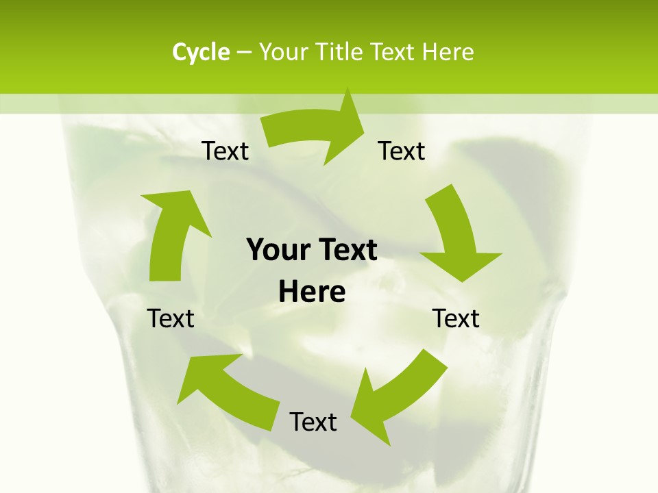 Mint National Poured PowerPoint Template