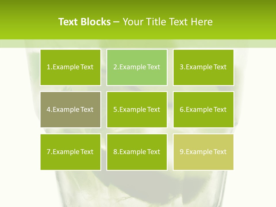 Mint National Poured PowerPoint Template