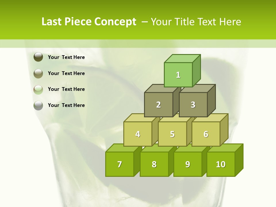 Mint National Poured PowerPoint Template
