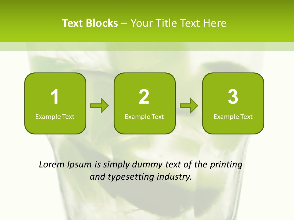 Mint National Poured PowerPoint Template