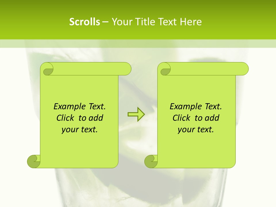 Mint National Poured PowerPoint Template