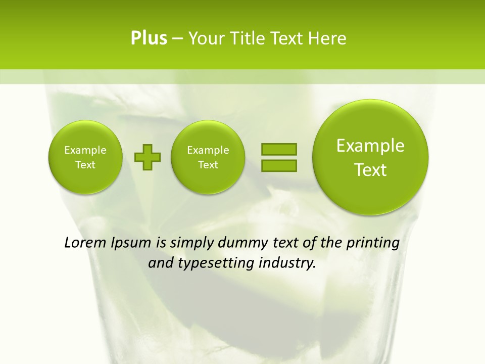 Mint National Poured PowerPoint Template