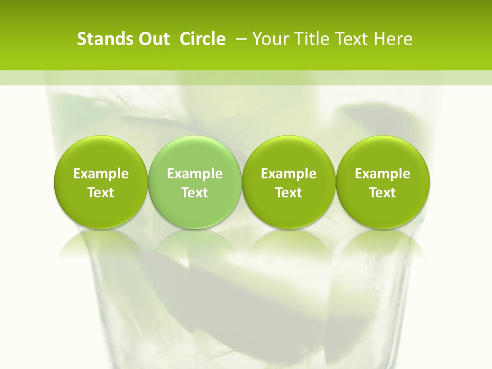 Mint National Poured PowerPoint Template