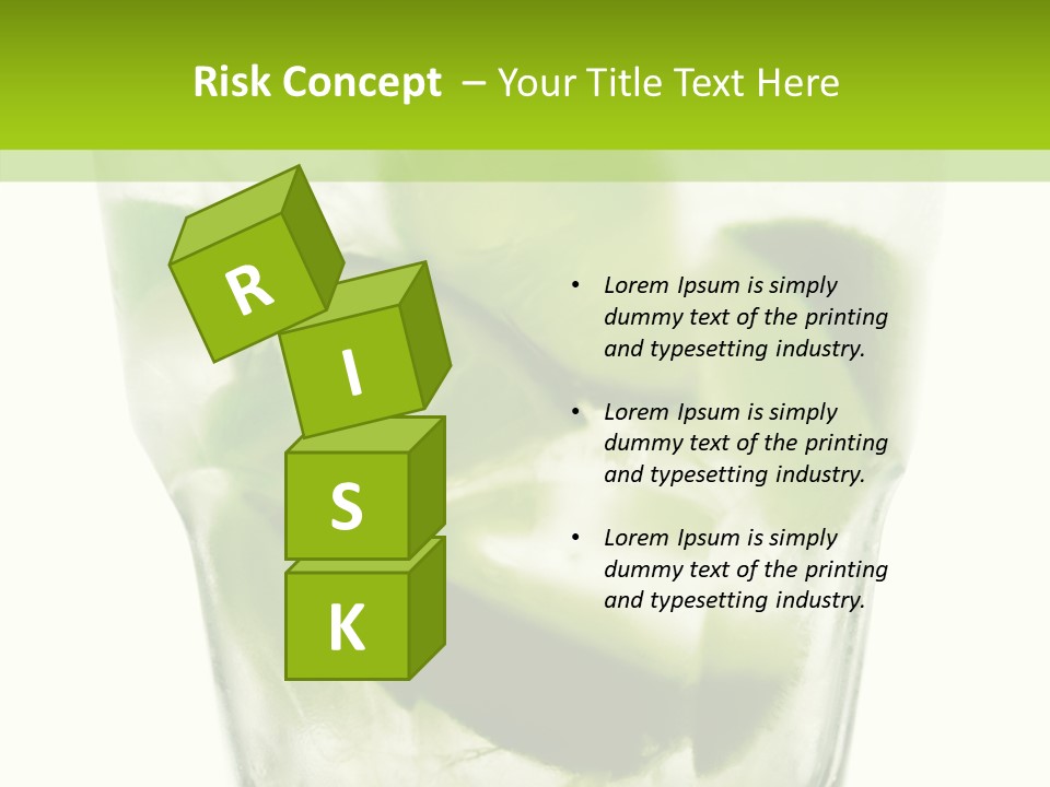 Mint National Poured PowerPoint Template