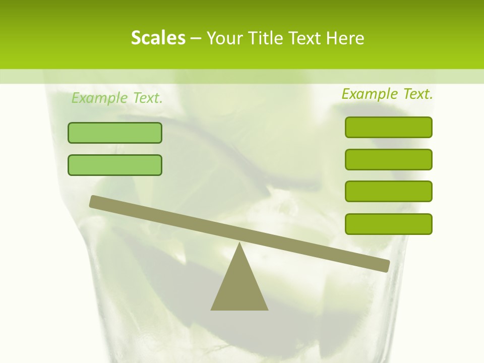 Mint National Poured PowerPoint Template