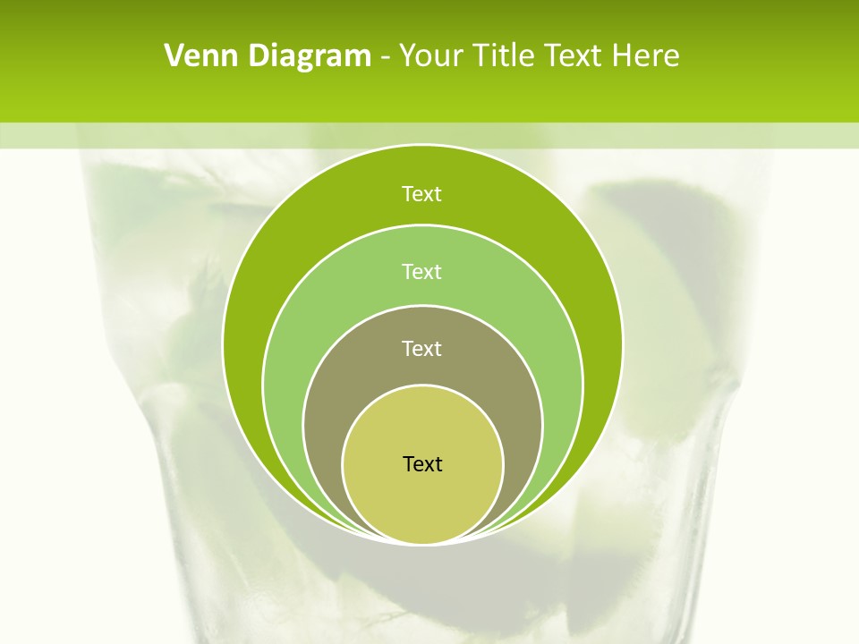 Mint National Poured PowerPoint Template