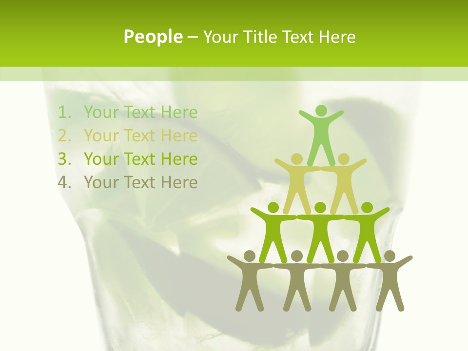 Mint National Poured PowerPoint Template