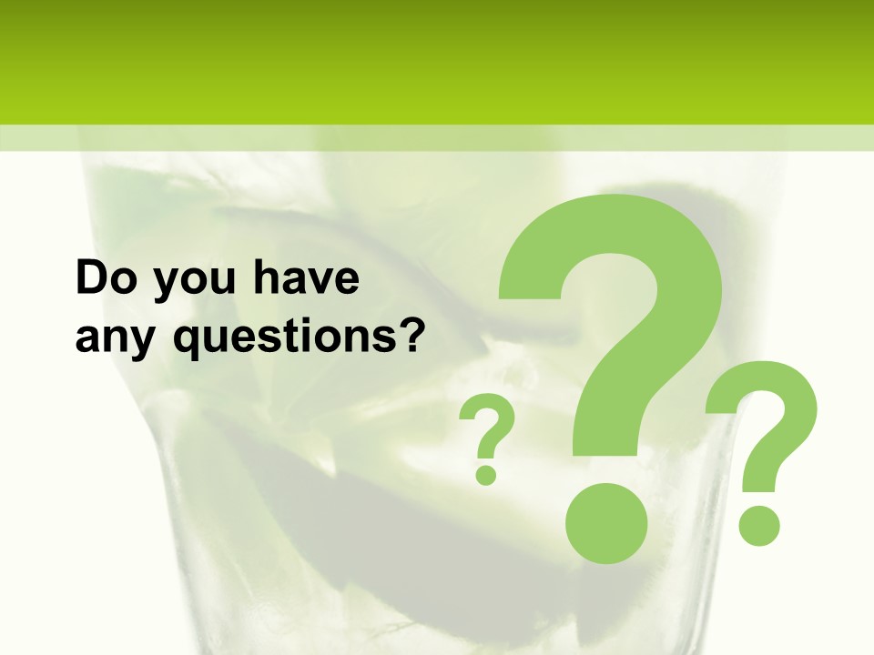 Mint National Poured PowerPoint Template