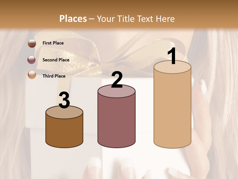 Caucasian Celebration Eyes PowerPoint Template