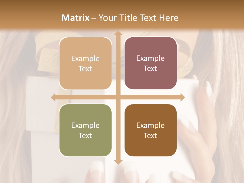 Caucasian Celebration Eyes PowerPoint Template