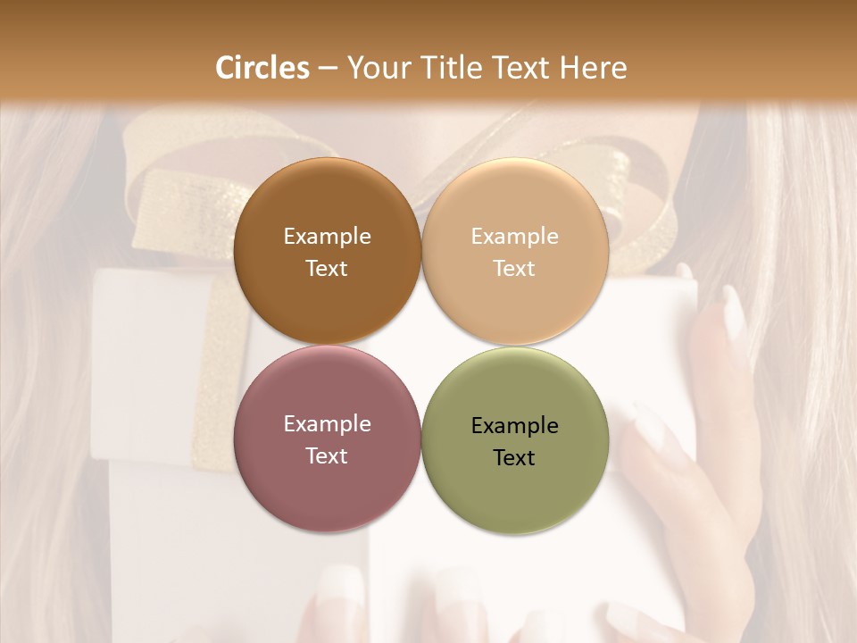 Caucasian Celebration Eyes PowerPoint Template