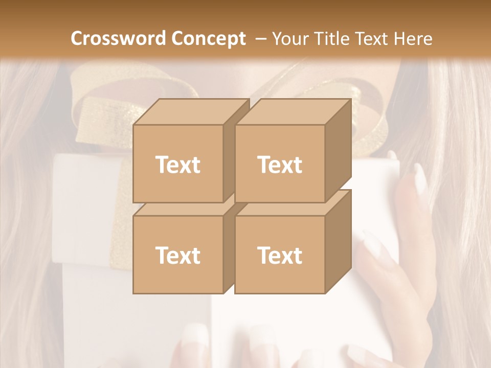 Caucasian Celebration Eyes PowerPoint Template