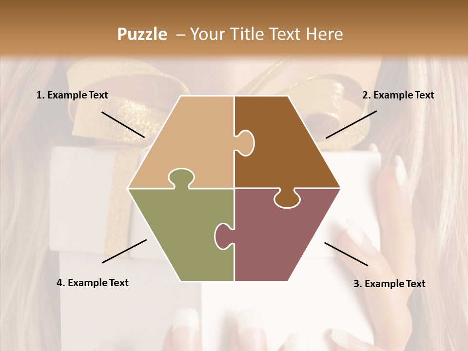 Caucasian Celebration Eyes PowerPoint Template