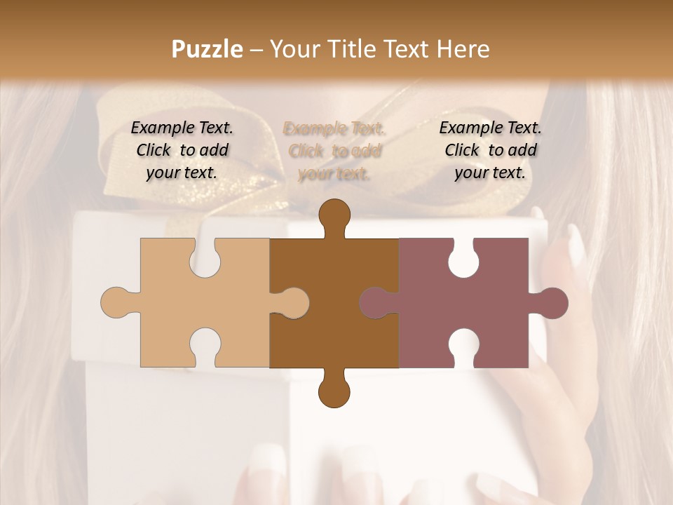 Caucasian Celebration Eyes PowerPoint Template