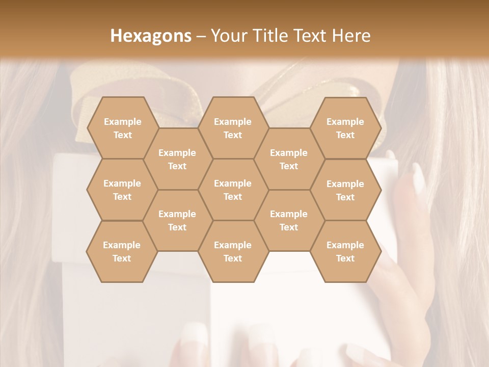 Caucasian Celebration Eyes PowerPoint Template