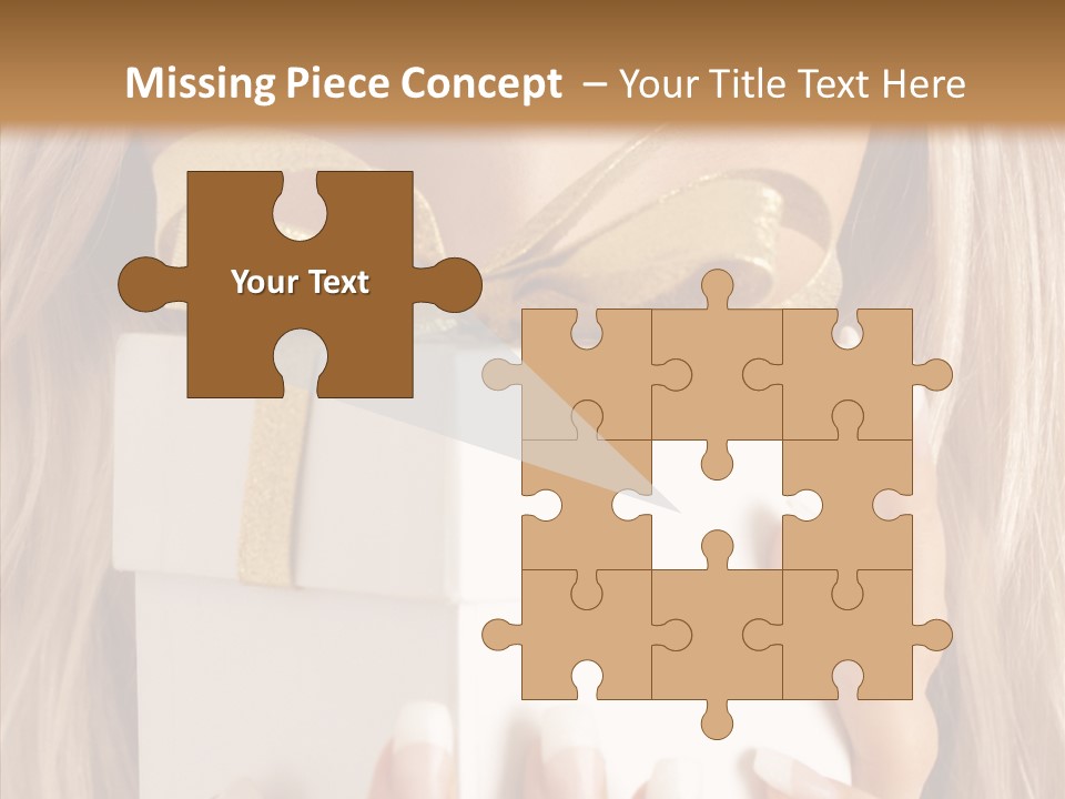 Caucasian Celebration Eyes PowerPoint Template