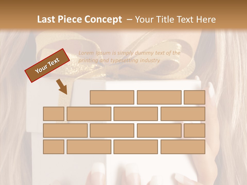 Caucasian Celebration Eyes PowerPoint Template