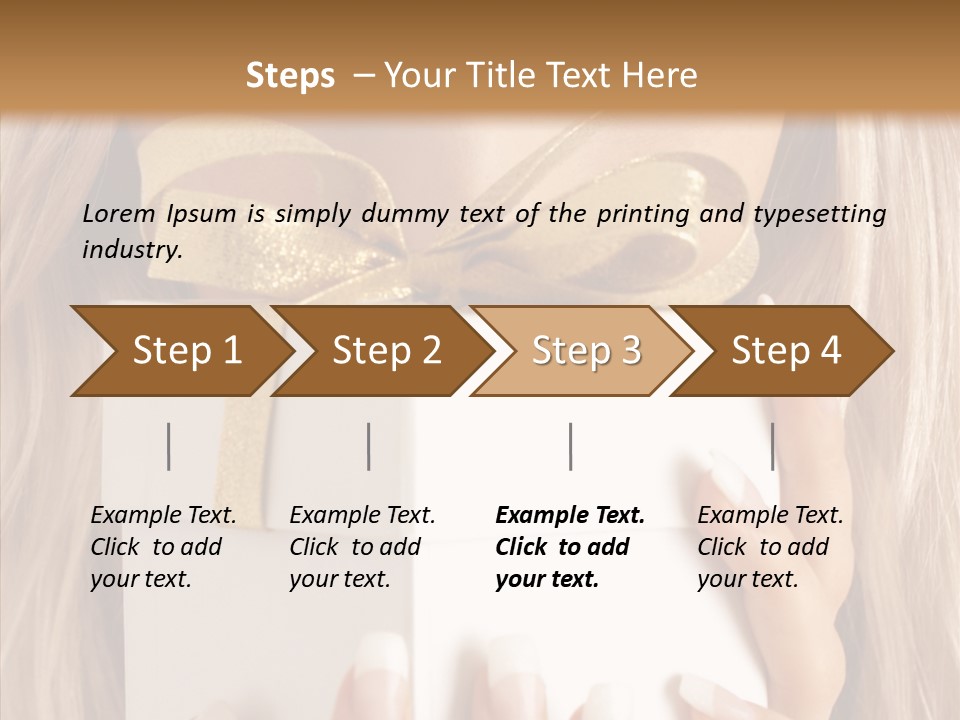 Caucasian Celebration Eyes PowerPoint Template