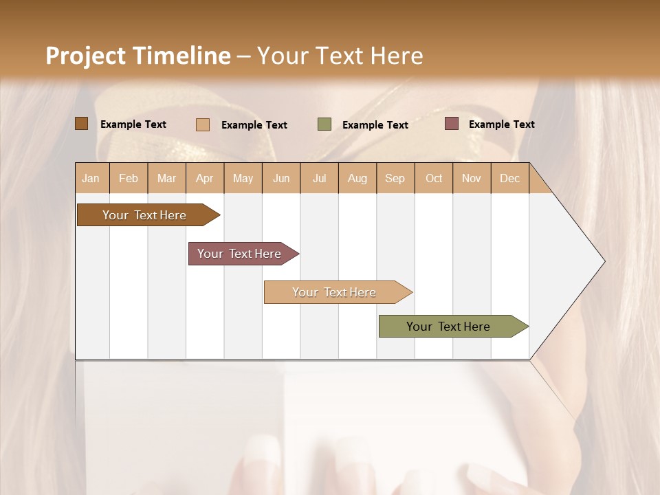 Caucasian Celebration Eyes PowerPoint Template