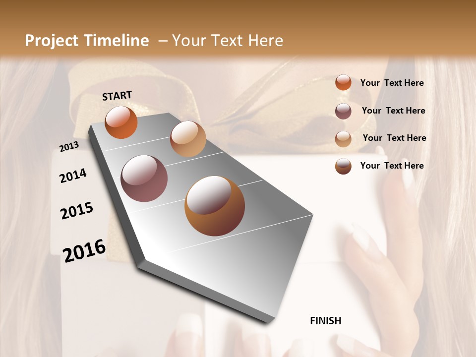 Caucasian Celebration Eyes PowerPoint Template