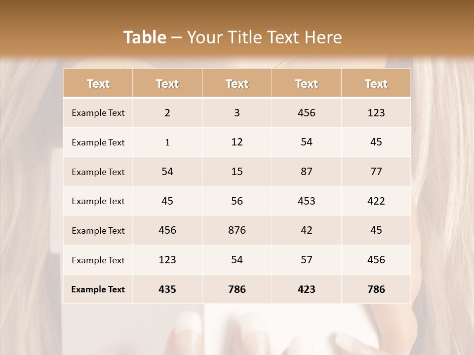 Caucasian Celebration Eyes PowerPoint Template