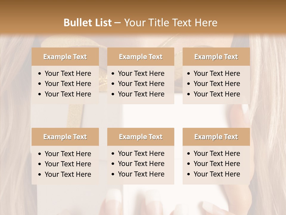 Caucasian Celebration Eyes PowerPoint Template