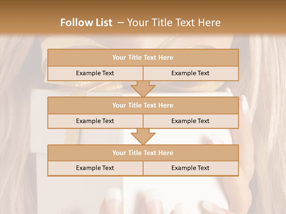 Caucasian Celebration Eyes PowerPoint Template