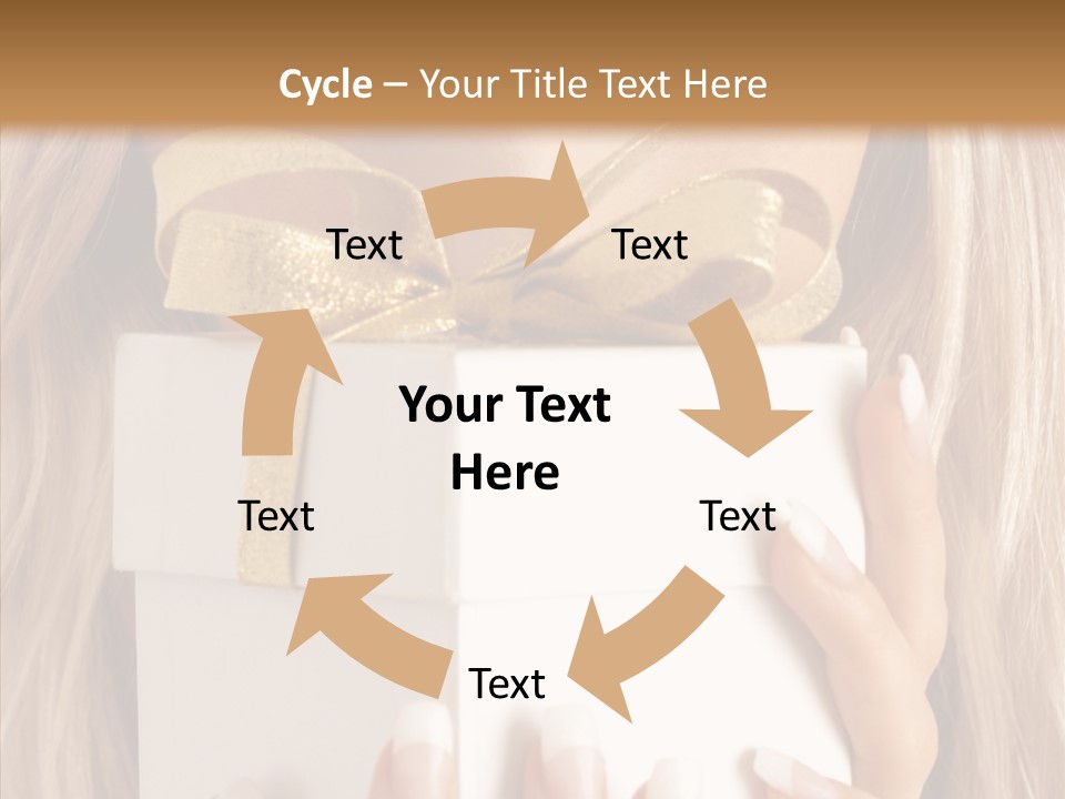 Caucasian Celebration Eyes PowerPoint Template