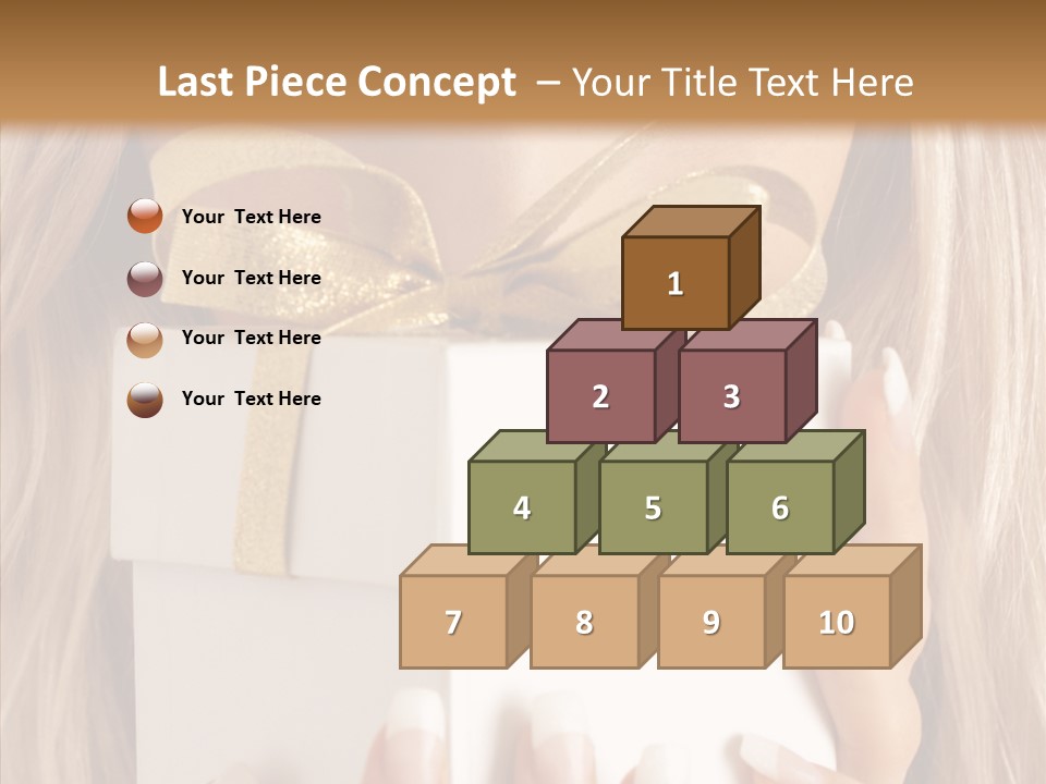 Caucasian Celebration Eyes PowerPoint Template